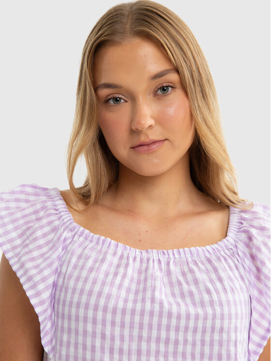 BIG STAR BIG STAR Bluzka KINGA Fioletowy Basic Fit