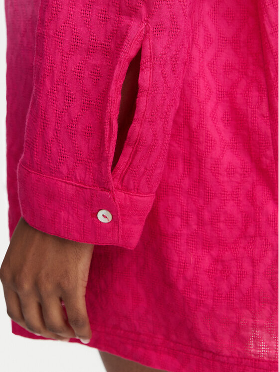 Roxy Roxy Koszula Ocean Gradient ERJX603490 Różowy ciemny Oversize