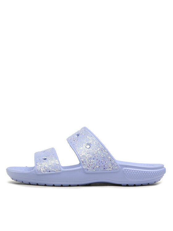Crocs Crocs Klapki Classic Glitter Sandal K 207788 Fioletowy