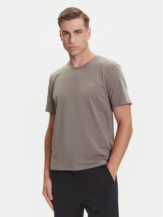 BOSS BOSS T-Shirt Mix&Match 50515312 Brązowy Regular Fit