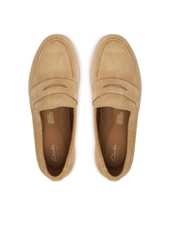 Clarks Clarks Poltopánky Lockford Easy 26186190 Béžová