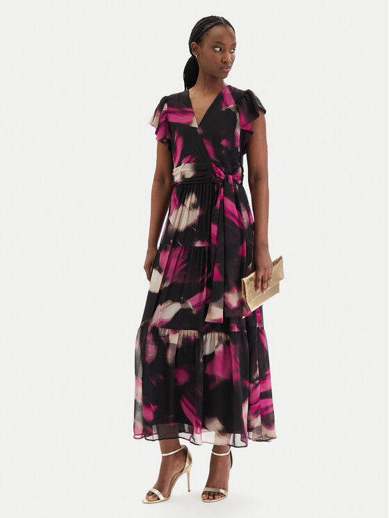 DKNY DKNY Coctailkleid DD5G1562 Schwarz Regular Fit