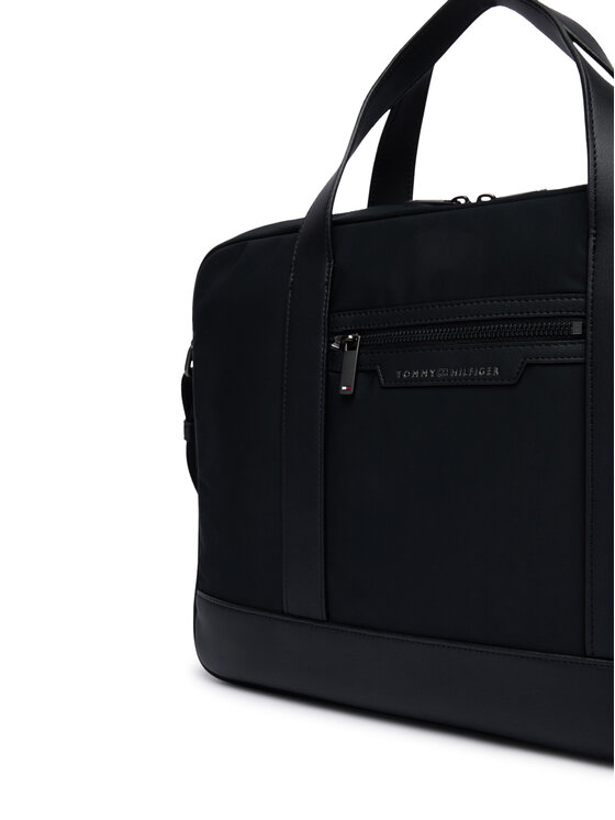 Tommy Hilfiger Tommy Hilfiger Porta PC Th Nylon Computer Bag AM0AM14855 Nero