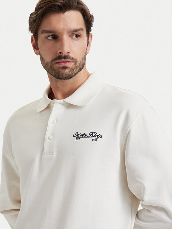 Calvin Klein Jeans Calvin Klein Jeans Polo LV04RG202G Balts Regular Fit