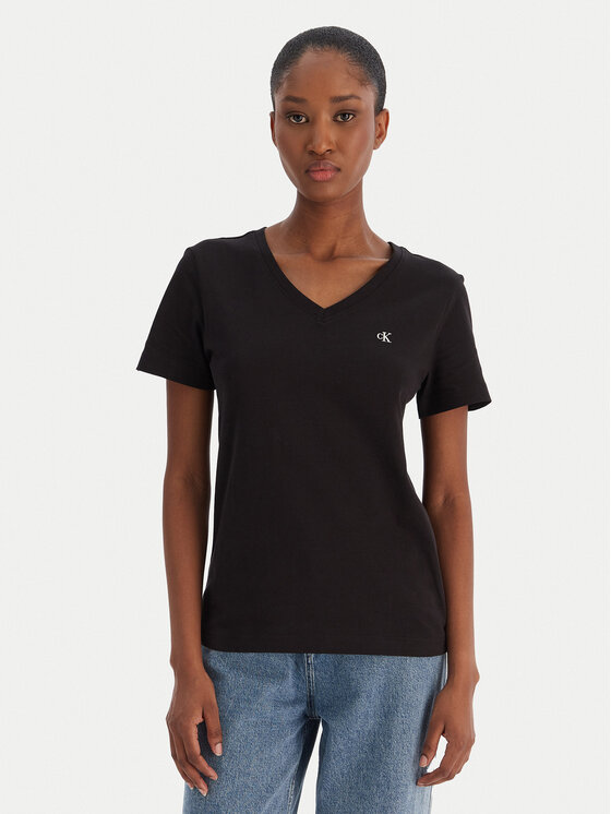 Calvin Klein Jeans Calvin Klein Jeans T-Shirt Ss Monogram Vnk LV047B205G Czarny Regular Fit
