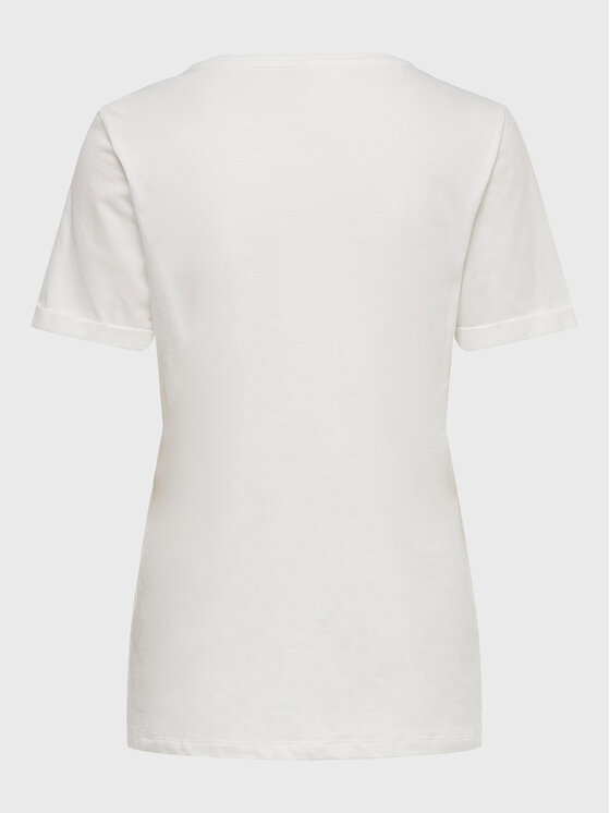 ONLY ONLY T-Shirt Kita 15244714 Λευκό Regular Fit