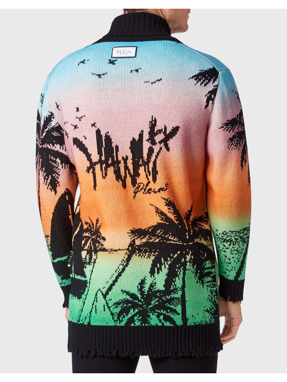 PHILIPP PLEIN PHILIPP PLEIN Kardigan 2383 Kolorowy Regular Fit