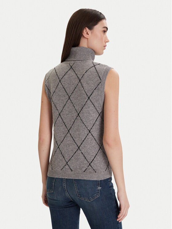 ViCOLO ViCOLO Rollkragenpullover 77069F Grau Regular Fit