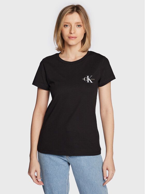 Calvin Klein Jeans Calvin Klein Jeans Souprava triček J20J219734 Černá Slim Fit