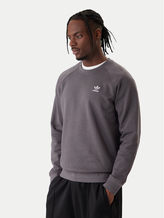 adidas adidas Mikina Trefoil Essentials JW3598 Sivá Regular Fit