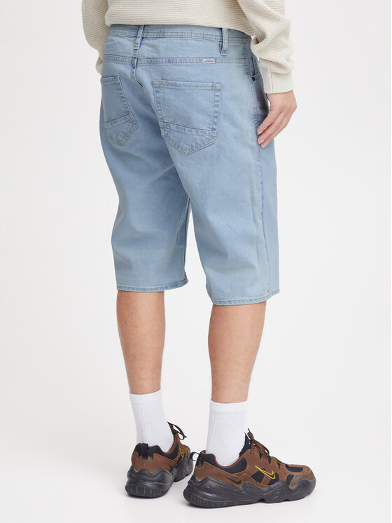 Blend Blend Džínové šortky 20716430 Světle modrá Slim Fit