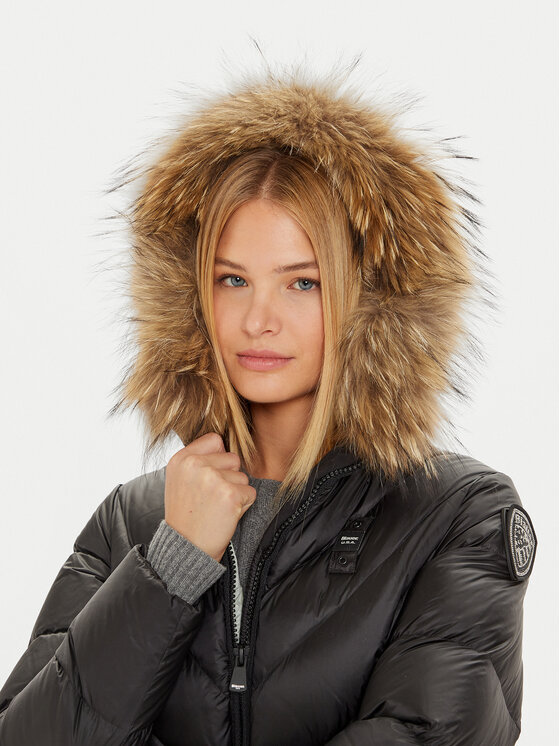 Blauer Blauer Μπουφάν χειμωνιάτικο 24WBLDK03052 Μαύρο Regular Fit