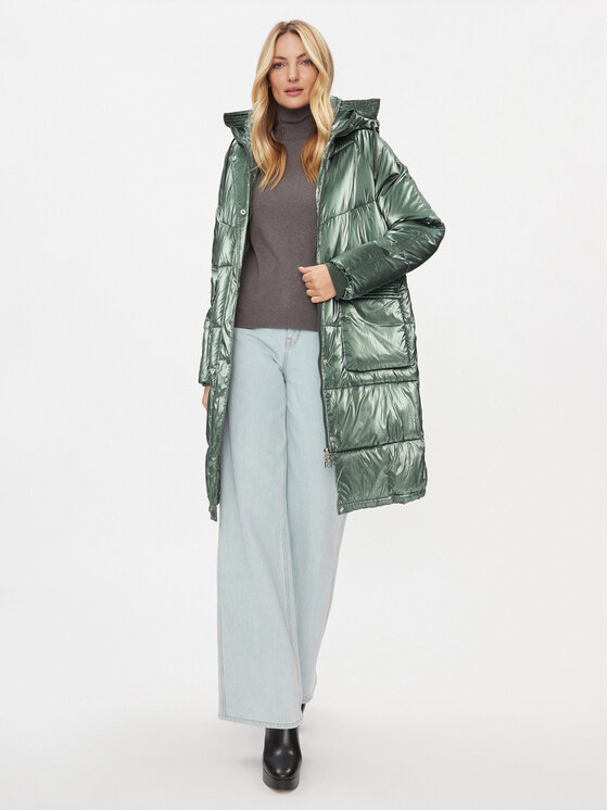 Rinascimento Rinascimento Wintermantel CFC0113544003 Grün Regular Fit