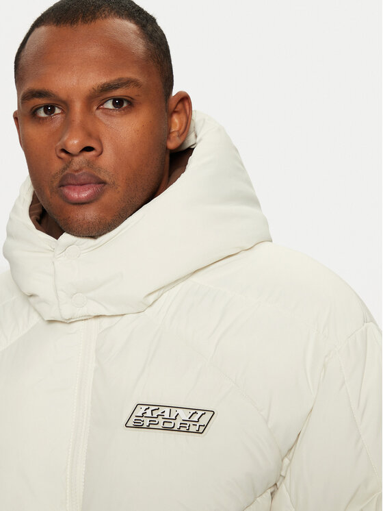Karl Kani Karl Kani Зимно яке Sport Patch Artic 60760029 Бял Regular Fit