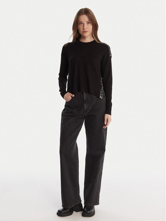 DKNY DKNY Pullover P5MSLJ92 Schwarz Regular Fit