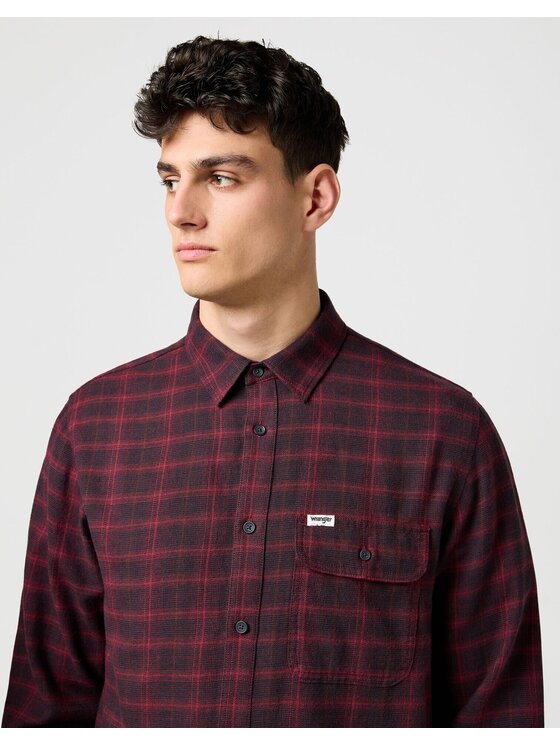 Wrangler Wrangler Hemd 1 PKT FLANNEL SHIRT Bunt Relaxed Fit