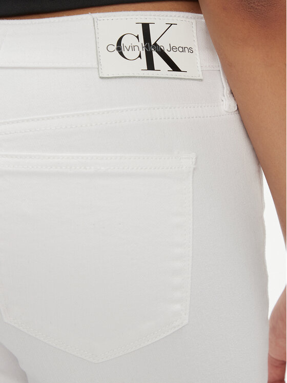 Calvin Klein Jeans Calvin Klein Jeans Džínsy J20J222778 Biela Skinny Fit
