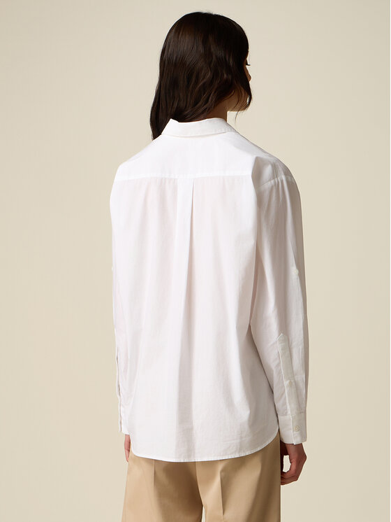 Oltre Oltre Camicia 5037J000861N011 Bianco Baggy Fit