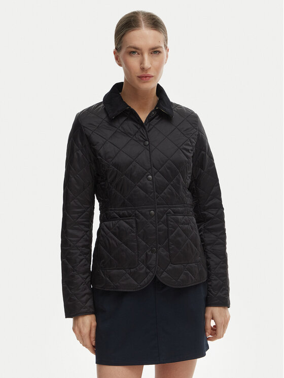 Barbour Barbour Átmeneti kabát Deveron LQU1012BK91 Fekete Regular Fit