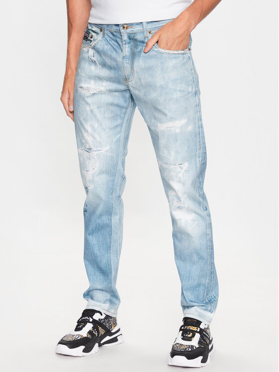 Versace Jeans Couture Jeans hlače 74GAB59P Modra Regular Fit
