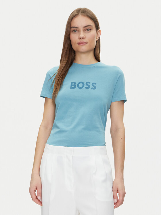 BOSS BOSS T-Shirt 50501139 Błękitny Regular Fit