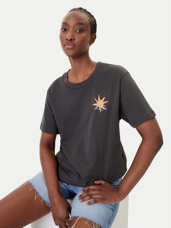 RVCA RVCA Tricou Pegasus EVJZT00165 Negru Easy Fit