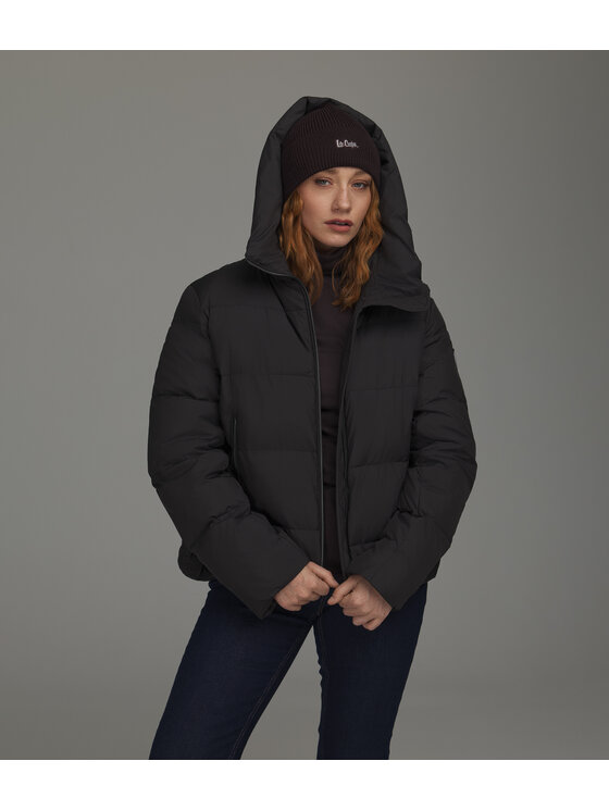 Lee Cooper Lee Cooper Kurtka puchowa LESLIE Czarny Oversize