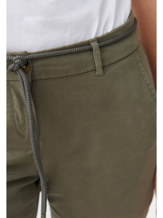 TATUUM TATUUM Bavlnené nohavice HINO Kaki Skinny Fit