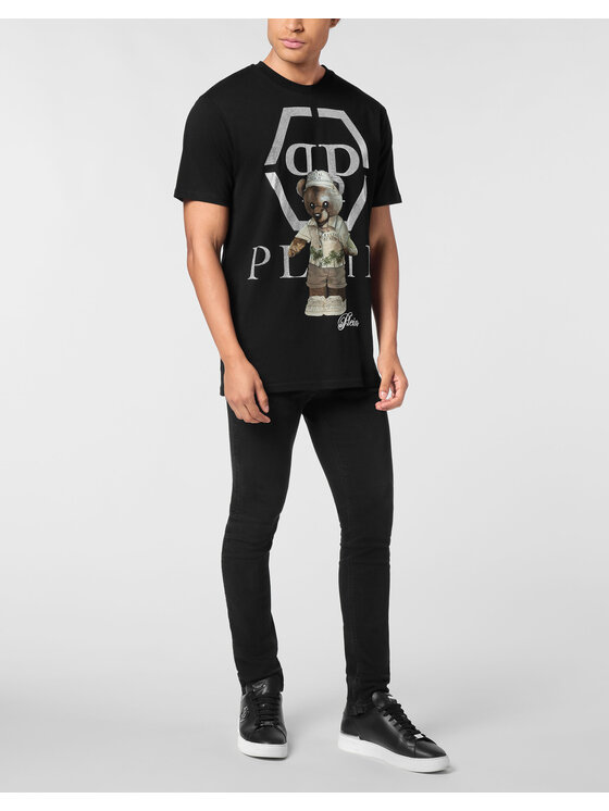 PHILIPP PLEIN PHILIPP PLEIN T-Shirt 27065 Czarny Regular Fit