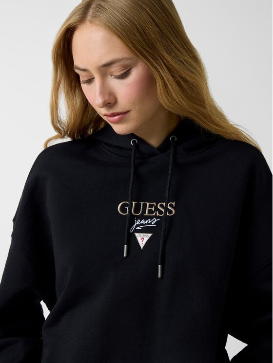 Guess Jeans Guess Jeans Суитшърт W6RQ00 K68I4 Черен Relaxed Fit