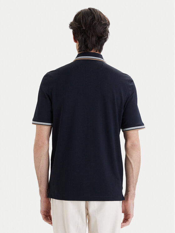 Bugatti Bugatti Polo särk 8150-75031C Tumesinine Regular Fit