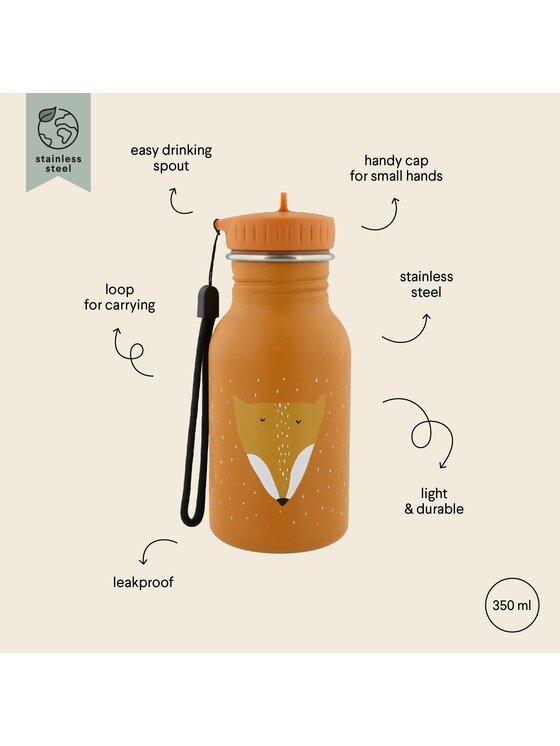 Trixie Baby Trixie Baby Bidon Butelka bidon 350 ml - Lis Pomarańczowy