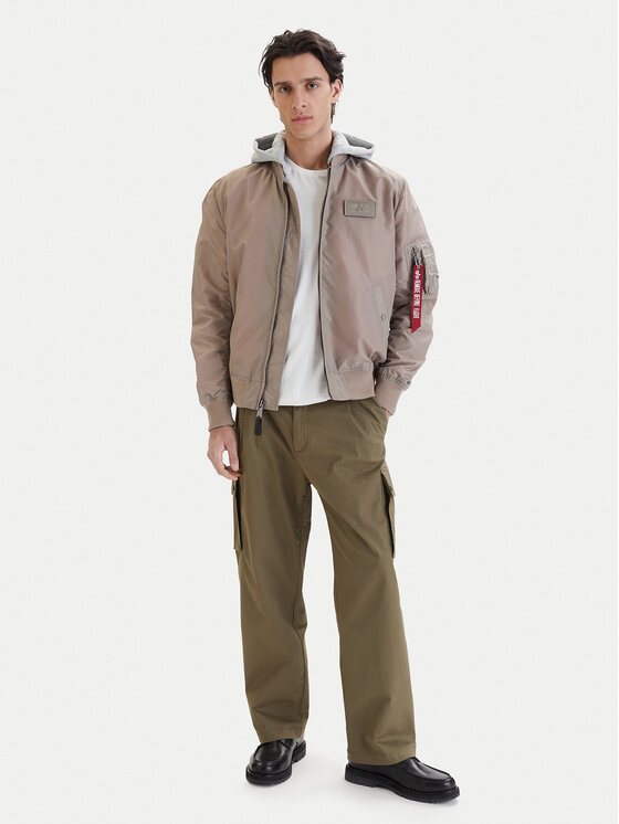Alpha Industries Alpha Industries Kurtka bomber Ma-1 196108 Beżowy Regular Fit
