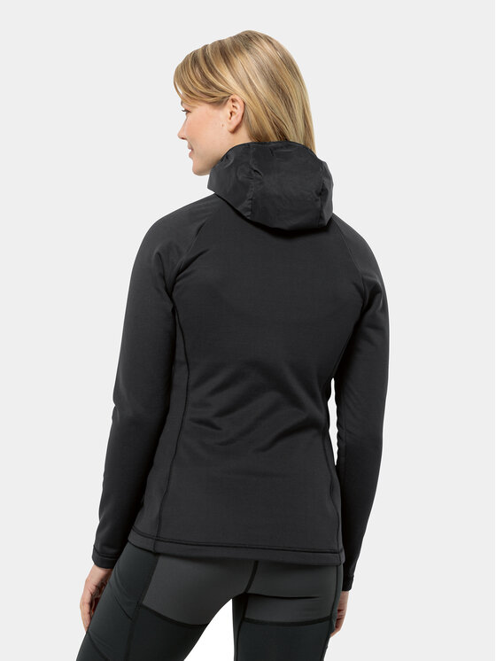 Jack Wolfskin Jack Wolfskin Outdoor kabát Tasman Down Hybrid 1711331 Fekete Regular Fit