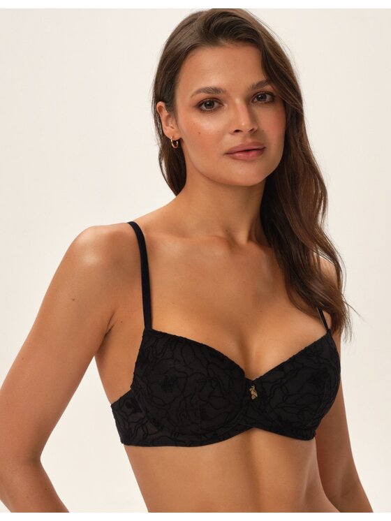 Esotiq Esotiq Biustonosz push-up 41780 Czarny