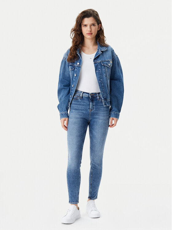 Tommy Jeans Tommy Jeans Blugi Nora DW0DW20652 Albastru Skinny Fit