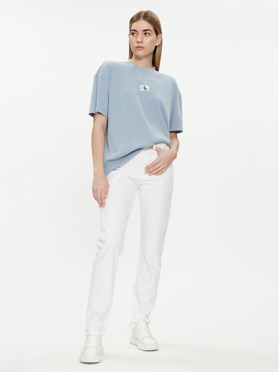 Calvin Klein Jeans Calvin Klein Jeans Jeansy Authentic J20J222741 Biały Slim Fit