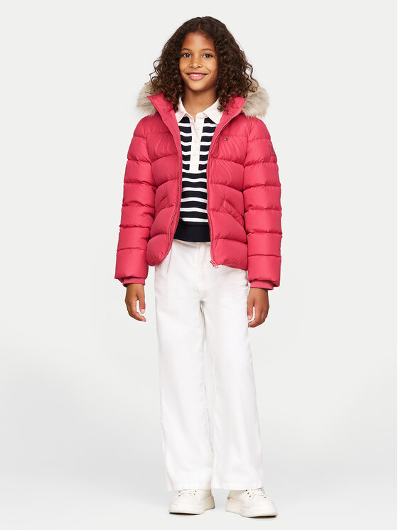 Tommy Hilfiger Tommy Hilfiger Пуховик Essential KG0KG07399 D Рожевий Regular Fit