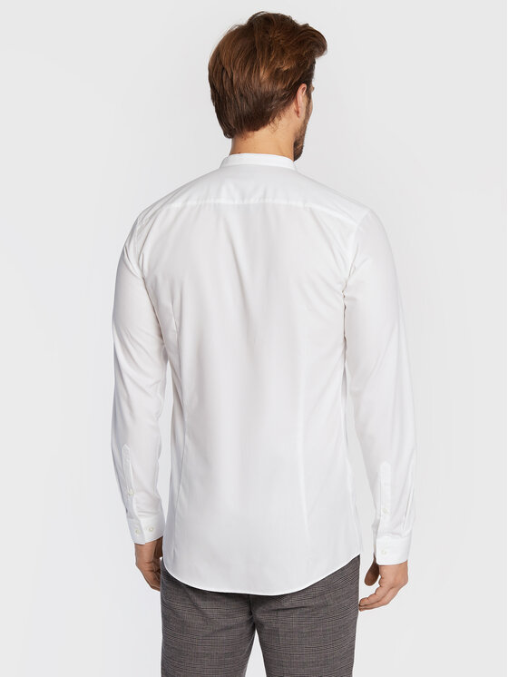 HUGO Hugo Marškiniai Enrique 50458109 Balta Extra Slim Fit