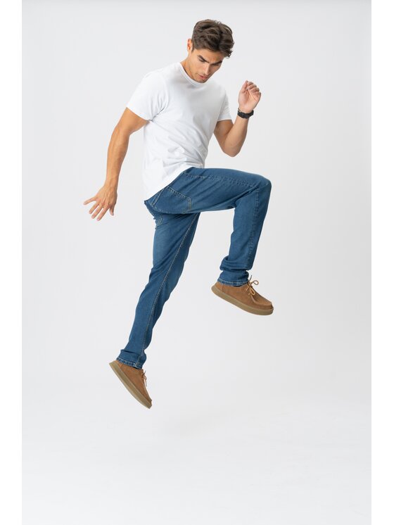TeeShoppen TeeShoppen Jeansy 'Perform Collection' Niebieski Regular Fit