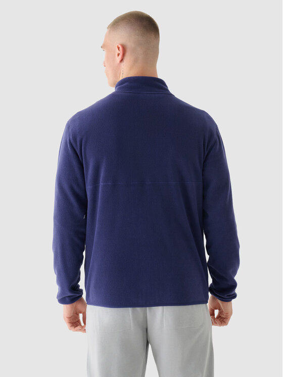 4F 4F Felpa di pile 4FWMM00TFLEM316-31S Blu scuro Regular Fit