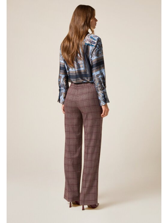 Oltre Oltre Pantaloni di tessuto P00AR009136N0Z6 Bordeaux Regular Fit