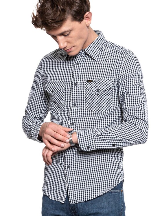Lee Lee Camicia WESTERN SHIRT Bianco Slim Fit