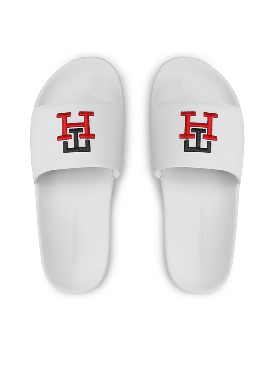 Tommy Hilfiger Natika i Th Essential Slide FW0FW06833 Bela Modivo.si