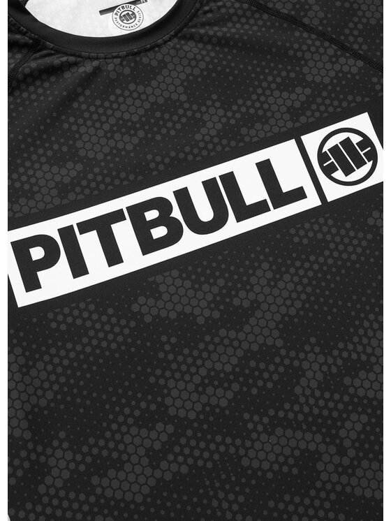 PITBULL PITBULL Koszulka techniczna HEX CAMO HILLTOP Czarny Regular Fit