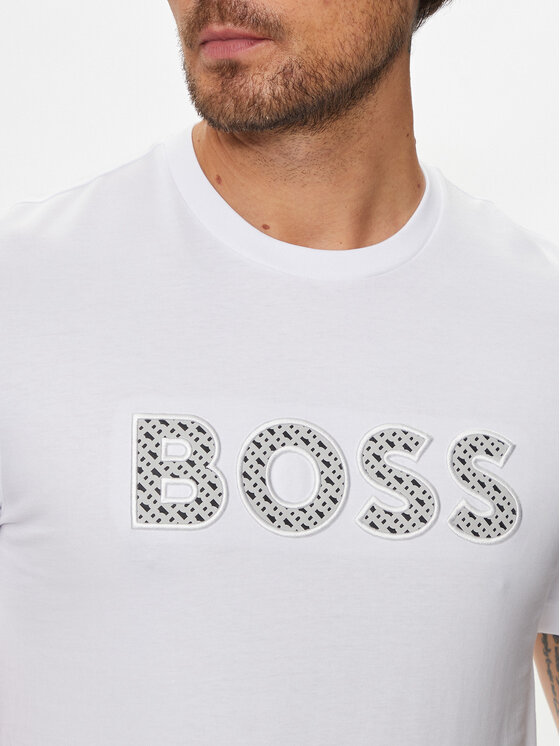BOSS Boss Marškinėliai C-Thompson 06 50521520 Balta Regular Fit