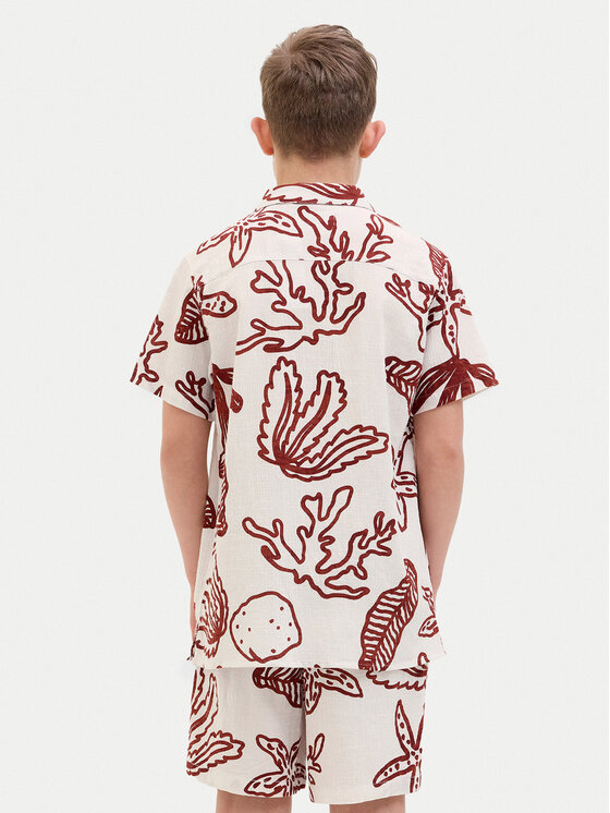 Jack & Jones Junior Jack & Jones Junior Cămașă Luke 12277298 Écru Relaxed Fit