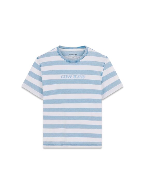 Guess Jeans Guess Jeans T-Shirt 181950 Modrá Classic Fit