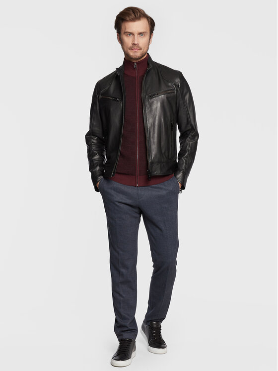 Cardigan Ladriano 50477364 Bordeaux Regular Fit