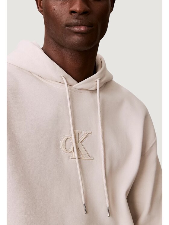 Calvin Klein Jeans Calvin Klein Jeans Μπλούζα 350GSM FLEECE GIFT G Μπεζ Casual Fit